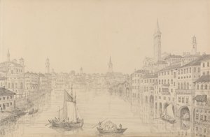 30 megtekintést tartalmazó album Tirolban és Olaszországban: Verona városa a hídról, 1840. november 1. alkotó: Sir Charles D