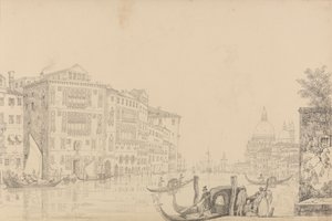 30 megtekintést tartalmazó album Tirolban és Olaszországban: Kilátás a Canal Grandére 1840. nov. 9.