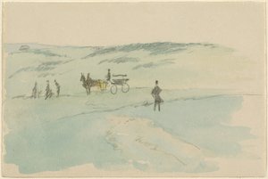 Táj figurákkal és kocsival alkotó: Sir David Wilkie