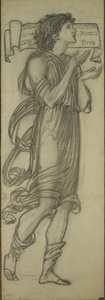 Samuel (rajzfilm a Lady Chapel keleti ablakához) alkotó: Sir Edward Burne Jones
