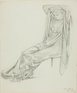 Ülő női alak alkotó: Sir Edward Burne Jones