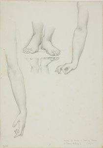 Tanulmány a Vénusz tükréhez: Vénusz karjai és lábai alkotó: Sir Edward Burne Jones