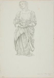 Tanulmány a "Vénusz tükréhez": Térdelő női alak alkotó: Sir Edward Burne Jones