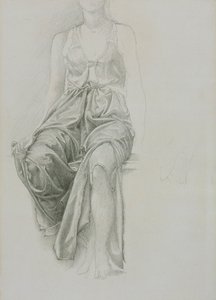 „Dapériatanulmány „Cophetua király és a kolduslány” számára, 1883.