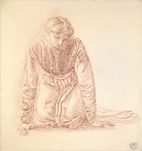 Térdelő nőalak, 19. század vége