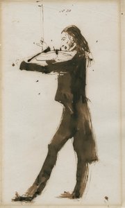 Niccolò Paganini portréja 1782-1840, 1831 alkotó: Edwin Landseer