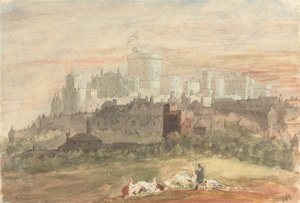 Egy capriccio a windsori kastélyból alkotó: Sir George Hayter