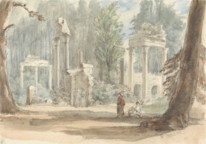 A Leptis Magna romjai, ahogy megjelentek a Virginia Water-i Royal Parkban