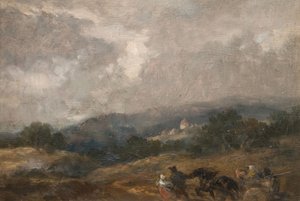 Tájvázlat, 1877. alkotó: Sir John Gilbert
