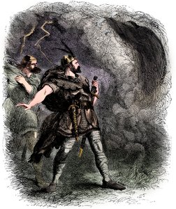 Macbeth és Banquo találkozik a három boszorkánnyal, 1858
