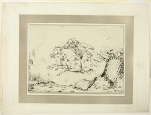 Charge, a Specimens of Polyautography első számából alkotó: Sir Robert Ker Porter