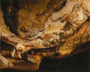 A Lascaux-i mítikus egyszarvú és más, több mint 17 000 évvel ezelőtt készült Lascaux-i festmények.