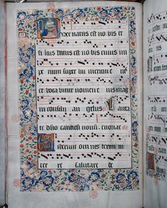 Ms 432 Temporal, amelyet a Bruges-i Karmeliták Kongregációjának nővérei használtak, írta Margarita Bruynewe nővér alkotó: Sister Cornelia Wulfekkercke