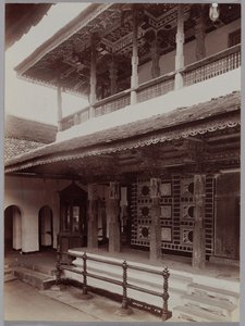 Buddhista templom Kandyban, Ceylonban, kb. 1880-as évek.
