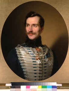 Mihail Fjodorovics Golicin herceg portréja (1800-1873) - Kozina Sándor peinture (1808-1873), huile sur toile (68x55 cm), debütálás 1840 - Mihail Fjodorovics Golicin herceg portréja, Olaj, vászon, Kozina Sándor 18, Ears40) Állami Történeti Múzeum alkotó: Sándor Kozina