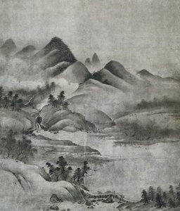 Táj, 1500-1525. alkotó: Soami