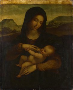 A Madonna és a gyermek c. 1520