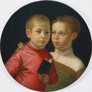 Egy fiú és egy lány kettős portréja az Attavanti családból alkotó: Sofonisba Anguissola