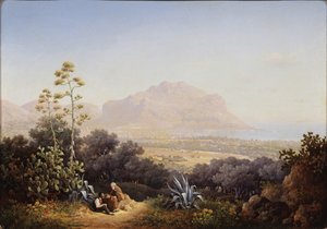 Palermo látképe, 1845 alkotó: Sokrat Maximovich Vorobyev