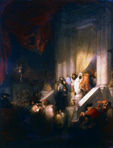 Felolvasás a törvénytáblákról a zsinagógában, 1831