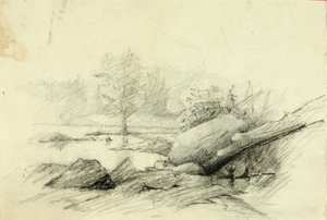 Tájkép alkotó: Solon H. Borglum