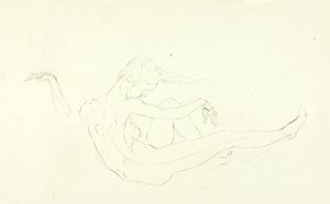 Úszás meztelenül alkotó: Solon H. Borglum