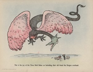Illusztráció a Három bátor kisbaba további tetteihez (színes litográfia)