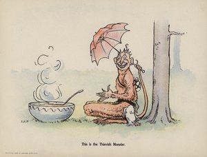 Illusztráció a Három bátor kisbaba további tetteihez (színes litográfia)