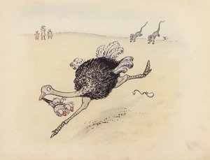 S Rosamond Praeger illusztrációja a Little Twin Dragons-hoz (színes litográfia)