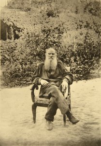 Orosz író, Lev Tolsztoj, Jasznaja Poljana, Tula közelében, Oroszország, 1890-es évek