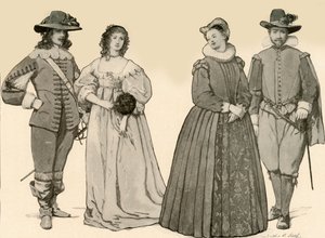 Ruházat I. Jakab uralkodása idején, I. Károly 1607-1640, 1903, 1937.