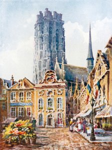 Malines (színes litográfia) alkotó: Sophie D