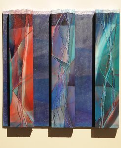 A bölcsek, 2007 (panel, pigment, ezüstözött, textil, márványpor, textúra, gyanta)