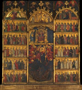 A Mindenszentek által imádott Szentháromság. alkotó: Spanish Painter
