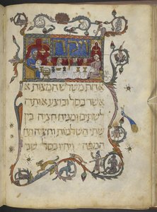 Add hozzá az MS 14761 f.20v The Passover Meal-t, Észak-Spanyolország, a 