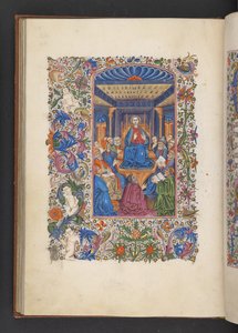Adja hozzá az MS 50004 f.53v Krisztust az orvosok között az „Órakönyvből” (tinta, szín és arany pergamen) alkotó: Spanish School