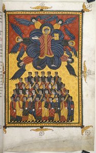 Krisztus megjelenik a felhőkben alkotó: Spanish School