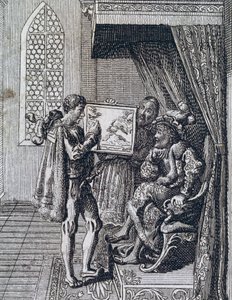 Kolumbusz Kristóf felajánlja szolgálatait Portugália királyának alkotó: Spanish School