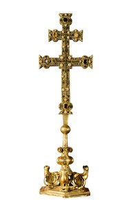 "Signum crucis" a ponferradai templomos rend keresztje (Spanyolország) alkotó: Spanish School