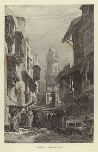 Egyiptom – Utca Kairóban alkotó: Spanish School
