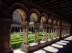 Kerti kolostor a Las Huelgas kolostorban, 1180 körül alkotó: Spanish School
