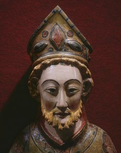 Szent Péter feje, 13. század vége – 14. század eleje (festett és aranyozott fa)