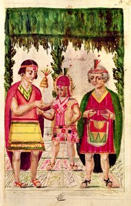 Cincheroca illusztrációja a „Peru inka királyainak története és királyi genealógiájából, tetteikről, szokásaikról, jelmezeikről és kormányzásuk módjáról”, amely Codice Murua néven ismert alkotó: Spanish School