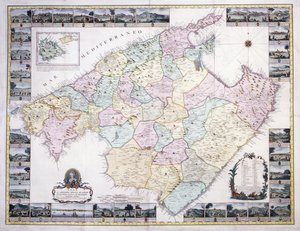 Mallorca szigetének térképe, 1785