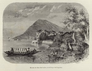 Monte San Salvatore a Luganói-tónál alkotó: Spanish School