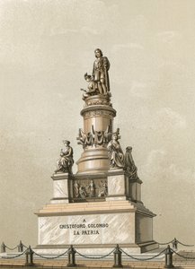 Kolumbusz emlékműve Genovában alkotó: Spanish School