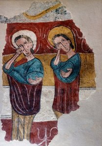 Falfestmény Eredet templom Santa Eulalia de Mérida Sus