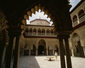 Terasz a Real Alcazarban alkotó: Spanish School