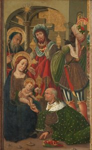 A királyok imádása, 1490 körül (tempera a panelen) alkotó: Spanish School