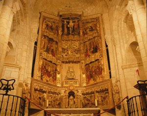 Az oltárkép a kollégiumi templomban alkotó: Spanish School